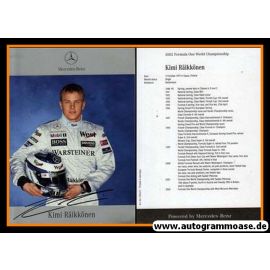 Autogramm Formel 1 | Kimi RÄIKKÖNEN | 2002 Druck (Mercedes)