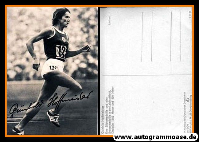 Autogramm Mittelstrecke | Gunhild HOFFMEISTER | 1972 Druck (Portrait SW) Olympia