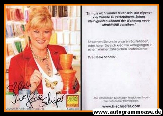 Autogramm Schlager | Heike SCHÄFER | 2010er (Portrait Color) Design