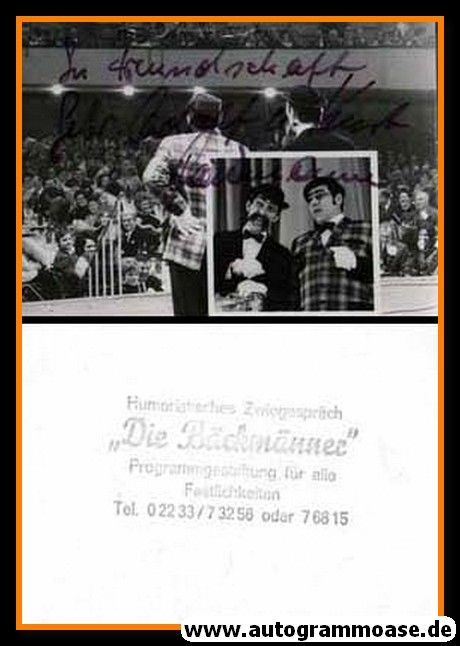 Autogramme Karneval | DIE BÄCKMÄNNER | 1960er (Portrait SW)