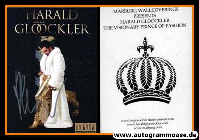 Autogramm Celebrity | Harald GLÖÖCKLER | 2010er (Marburg Wallcoverings)