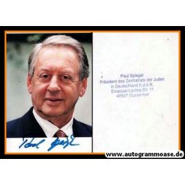 Autogramm Politik | Paul SPIEGEL | 2000er (Portrait Color)