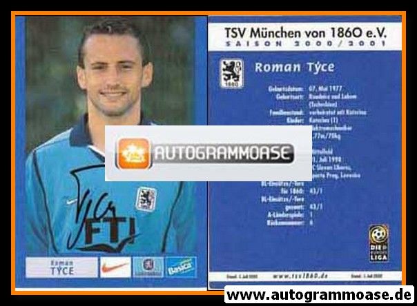 Autogramm Fussball | TSV 1860 München | 2000 | Roman TYCE