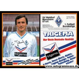 Autogramm Fussball | SV Waldhof Mannheim | 1986 Druck | Günter SEBERT