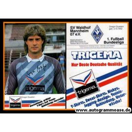 Autogramm Fussball | SV Waldhof Mannheim | 1986 Druck | Gregor QUASTEN