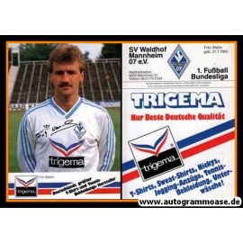 Autogramm Fussball | SV Waldhof Mannheim | 1986 Druck | Fritz WALTER