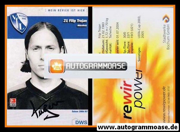 Autogramm Fussball | VfL Bochum | 2006 | Filip TROJAN