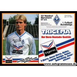 Autogramm Fussball | SV Waldhof Mannheim | 1986 Druck | Alfred SCHÖN