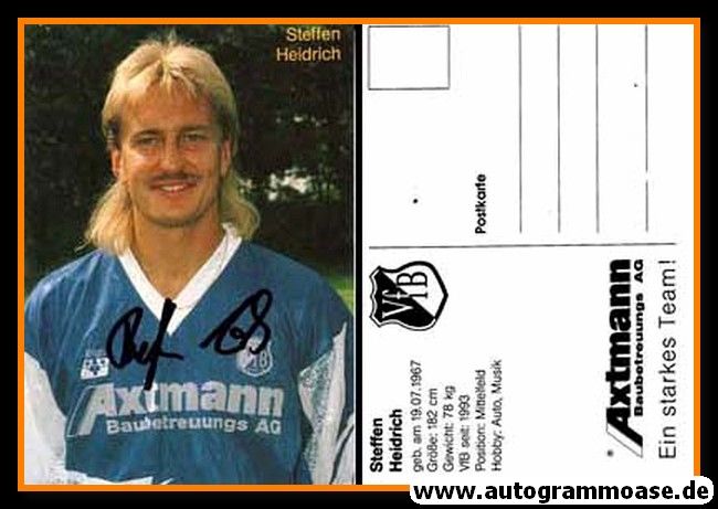 Autogramm Fussball | VfB Leipzig | 1993 | Steffen HEIDRICH