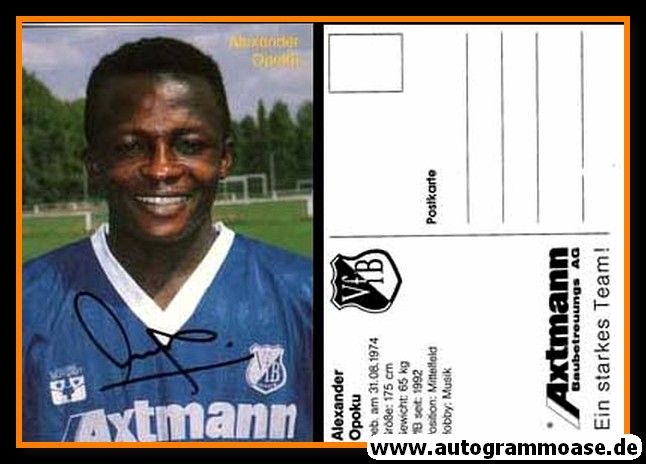 Autogramm Fussball | VfB Leipzig | 1993 | Alexander OPOKU