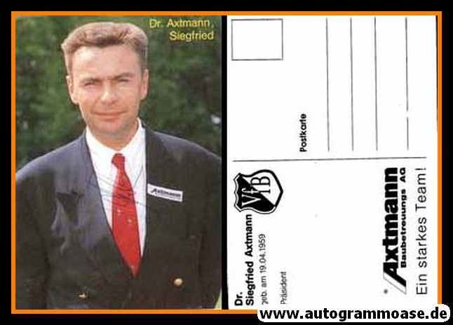 Autogramm Fussball | VfB Leipzig | 1993 | Siegfried AXTMANN