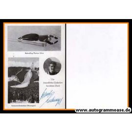 Autogramm Skispringen | Helmut RECKNAGEL | 1960er (Collage SW)