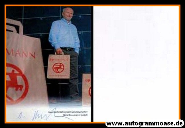 Autogramm Wirtschaft | Dirk ROSSMANN | 2000er Foto (Portrait Color) 2