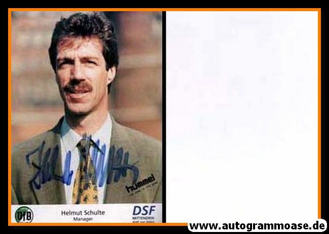 Autogramm Fussball | VfB Lübeck | 1990er | Helmut SCHULTE