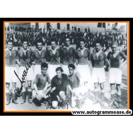Mannschaftsfoto Fussball | 1. FC Kaiserslautern | 1947 + 2 AG (Hölz, O. Walter) 2