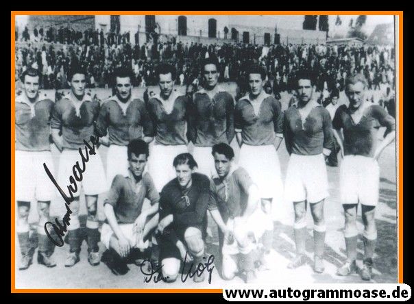 Mannschaftsfoto Fussball | 1. FC Kaiserslautern | 1947 + 2 AG (Hölz, O. Walter) 2