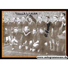 Mannschaftsfoto Fussball | 1. FC Kaiserslautern | 1951 + 2 AG (Eckel, O. Walter)