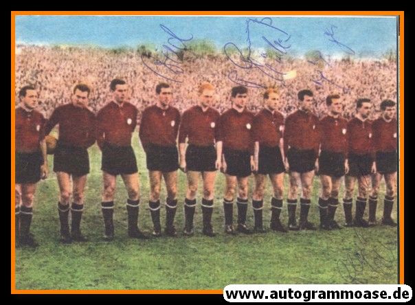 Mannschaftsfoto Fussball | 1. FC Nürnberg | 1961 + 6 AG