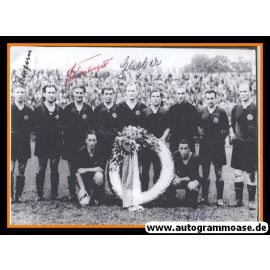 Mannschaftsbild Fussball | 1. FC Nürnberg | 1953 + 4 AG (Bergner, Kallenborn, Mirsberger, Schober) Pokalsieger Süd