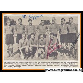 Mannschaftsbild Fussball | 1. FC Nürnberg | 1950er Foto + 3 AG (Bergner, Mirsberger, Sippel)