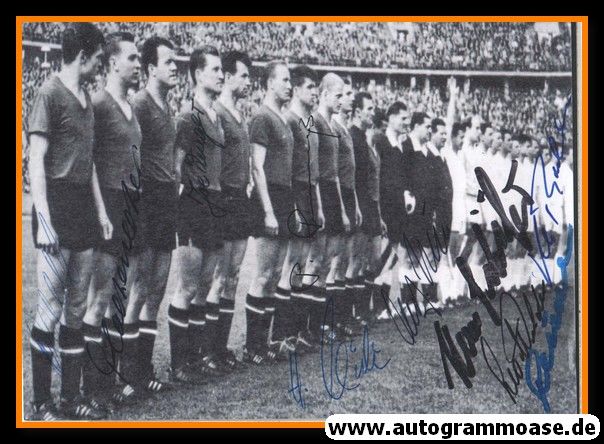Mannschaftsfoto Fussball | 1. FC Köln / 1. FC Nürnberg | 1961 + 11 AG (Finale)