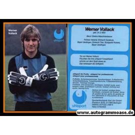 Autogrammkarte Fussball | 1980er Uhlsport | Werner VOLLACK (Uerdingen)