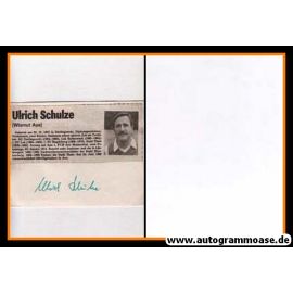 Autogramm Fussball | FC Erzgebirge Aue | 1980er | Ulrich SCHULZE (Autograph SW)