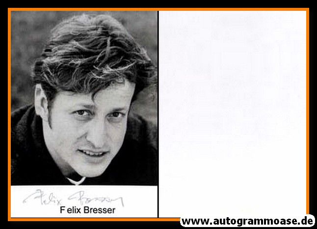 Autogramm Schauspieler | Felix BRESSER | 1990er Foto (Portrait SW)