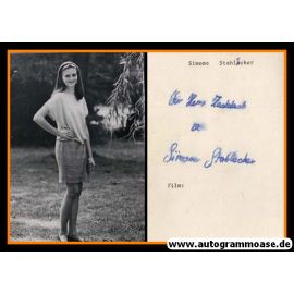 Autogramm Schauspieler | Simone STAHLECKER | 1990er Foto (Portrait SW)