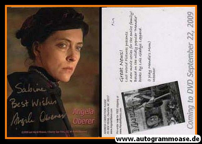 Autogramm Film (USA) | Angela OBERER | 2009 "Mandie" (Portrait Color)