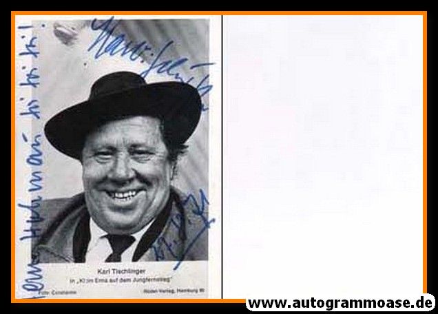 Autogramm Film | Karl TISCHLINGER | 1969 "Klein Erna" (Rüdel)