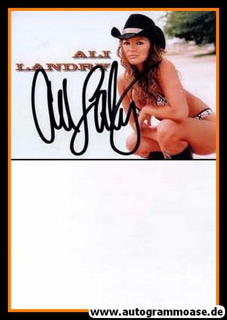 Autogramm Film / Model (USA) | Ali LANDRY | 2000er (Portrait Color) SEXY