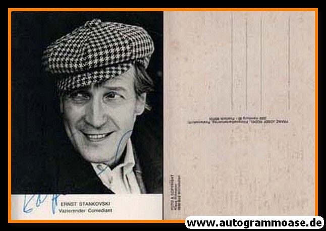 Autogramm Schauspieler | Ernst STANKOVSKI | 1980er (Portrait SW Rüdel) 2