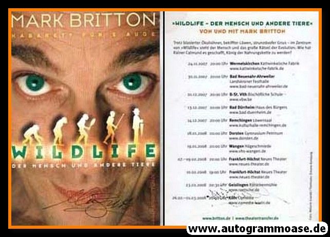 Autogramm Kabarett | Mark BRITTON | 2007 "Wildlife"