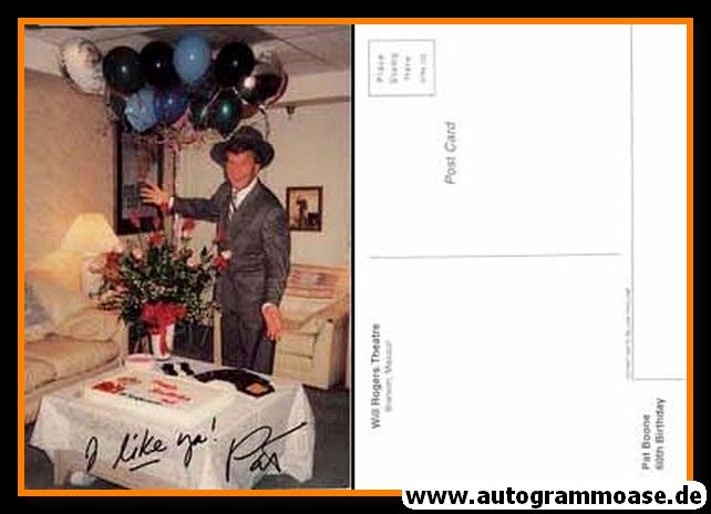 Autogramm Pop (UK) | Pat BOONE | 1994 (Will Rogers Theatre)