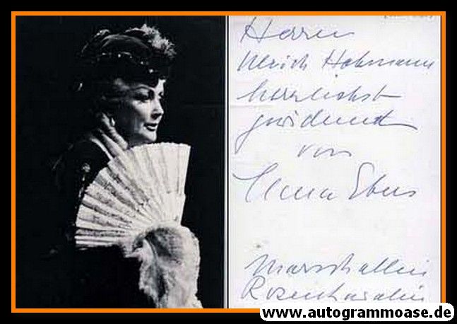 Autogramm Klassik | Clara EBERS | 1960er (Portrait SW)