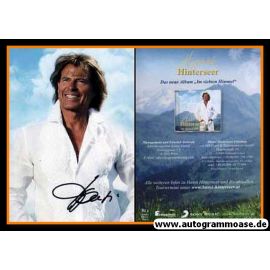 Autogramm Schlager | Hansi HINTERSEER | 2012 "Im Siebten Himmel" (Portrait Color Sony)