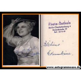 Autogramm Klassik | Irma BEILKE | 1950er (Portrait SW)