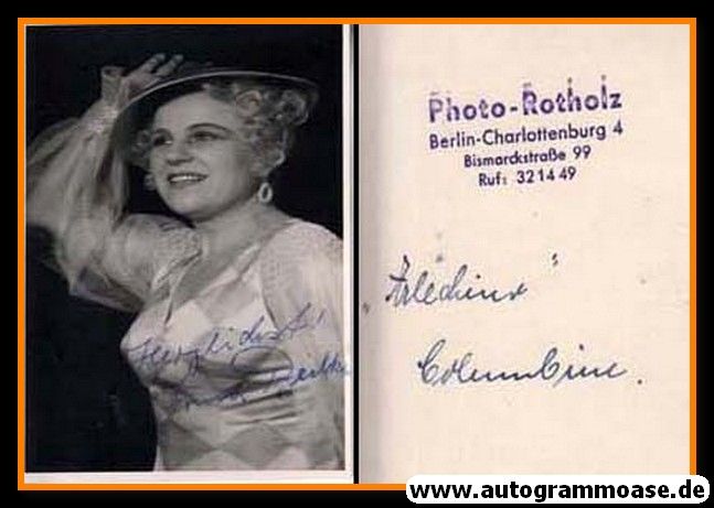 Autogramm Klassik | Irma BEILKE | 1950er (Portrait SW)