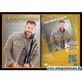 Autogramm Schlager | LEONARD | 2014 "Noch Lange Nicht Alles" (Portrait Color DA)
