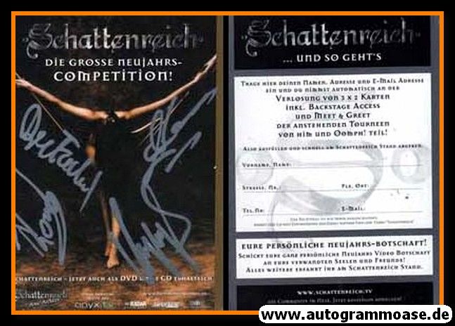 Autogramme Metal | SCHATTENREICH | 2010er (Neujahrs-Competition)