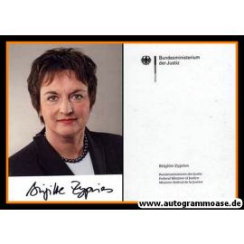 Autogramm Politik | SPD | Brigitte ZYPRIES | 2000er (Portrait Color) 3