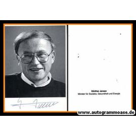 Autogramm Politik | SPD | Günter JANSEN | 1980er (Portrait SW)