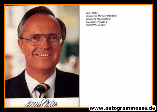 Autogramm Politik | SPD | Hans EICHEL | 1990er (Portrait Color) 2