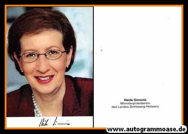 Autogramm Politik | SPD | Heide SIMONIS | 2000er (Portrait Color) 2