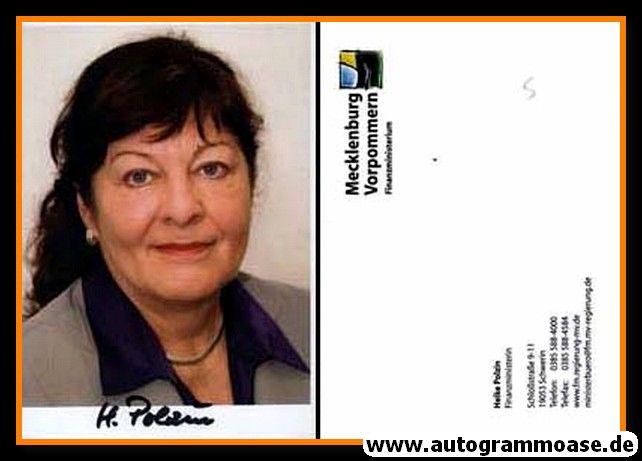 Autogramm Politik | GRÜNE | Heike POLZIN | 2010er (Portrait Color) 2