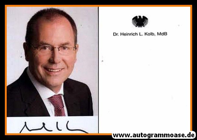 Autogramm Politik | FDP | Heinrich L. KOLB | 2000er (Portrait Color)