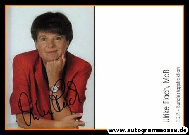 Autogramm Politik | FDP | Ulrike FLACH | 2010er (Portrait Color)