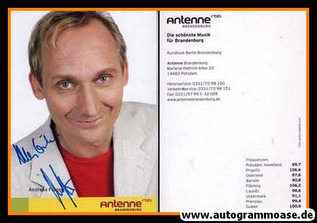 Autogramm Radio | RBB | Andreas FLÜGGE | 2000er (Portrait Color)