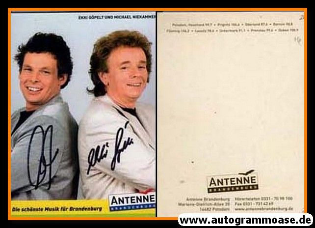 Autogramme Radio | RBB | Ekki GÖPELT + Michael NIEKAMMER | 2000er (Portrait Color) 2